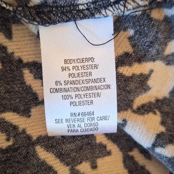 Sandra Darren stretchy houndstooth fit and flare dress sz 12 *L3 - Picture 6 of 6